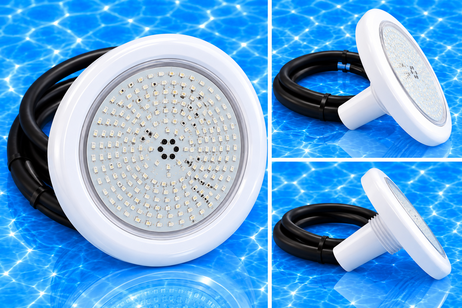 18 W 6 inch nichless pool lights polycarbonate